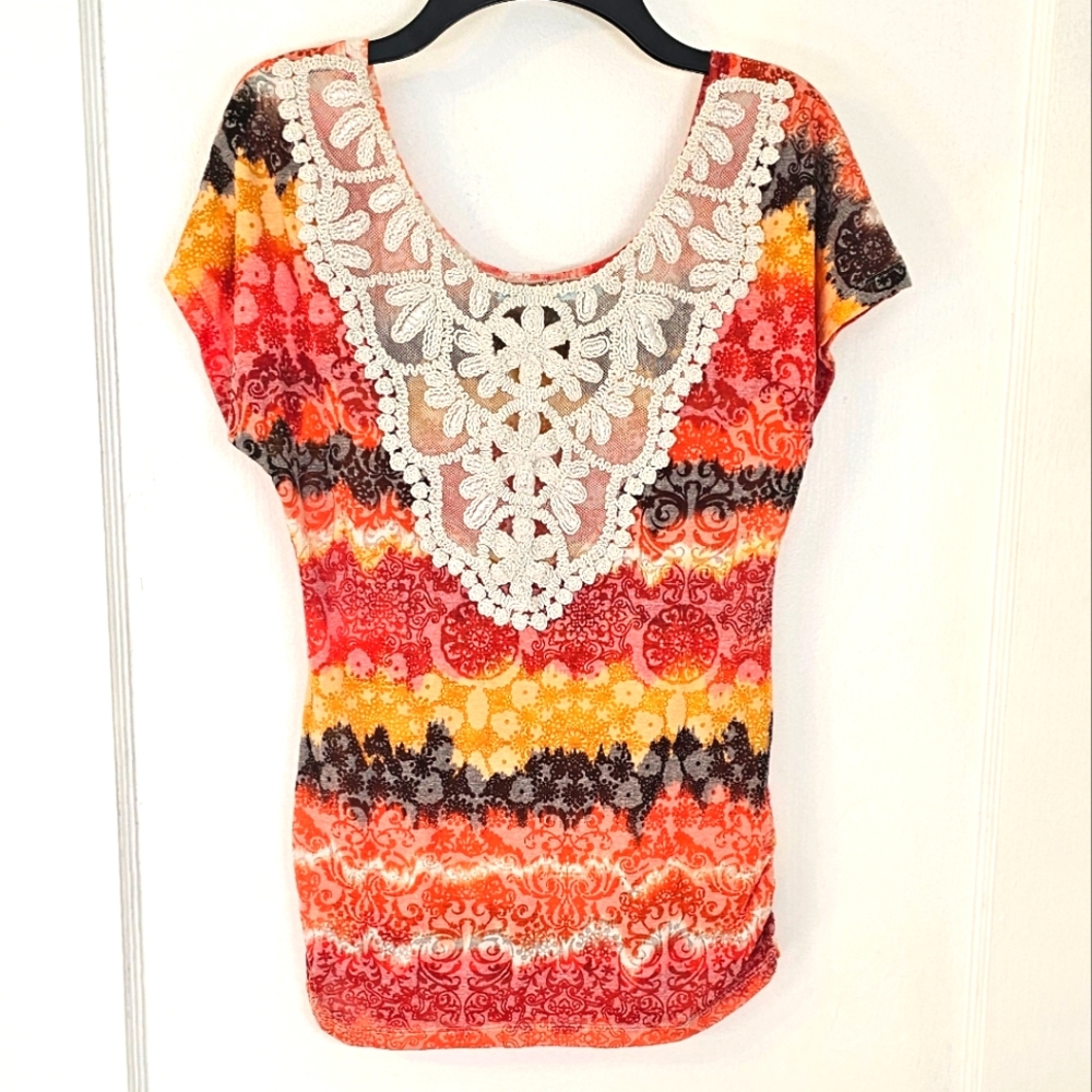 Paisley Lace Detailed Top